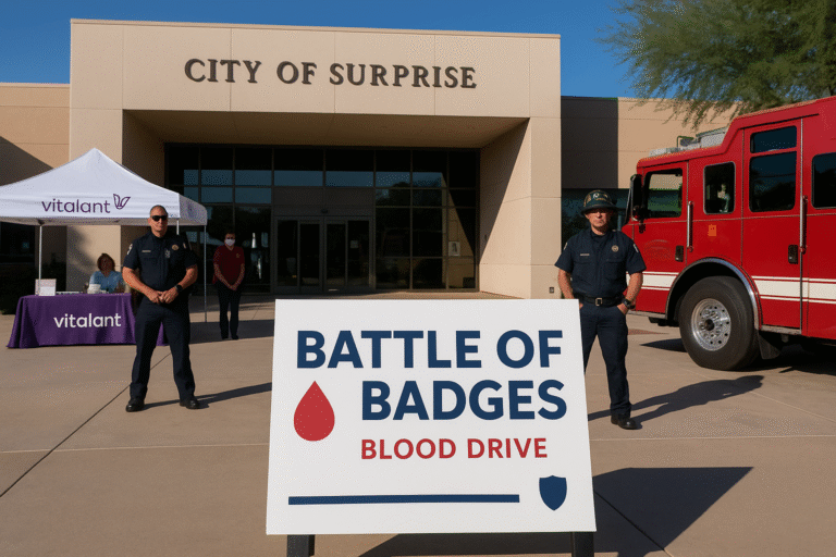battle of the badges blood drive surprise arizona