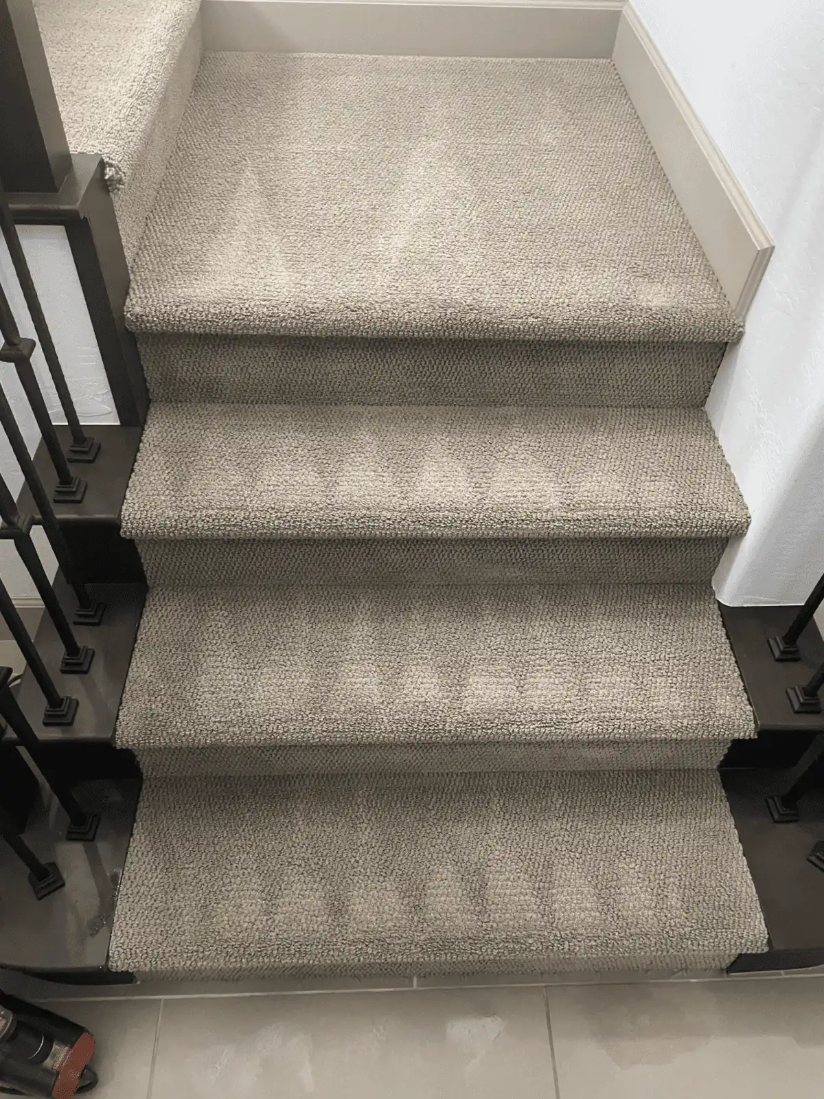 After carpet cleaning