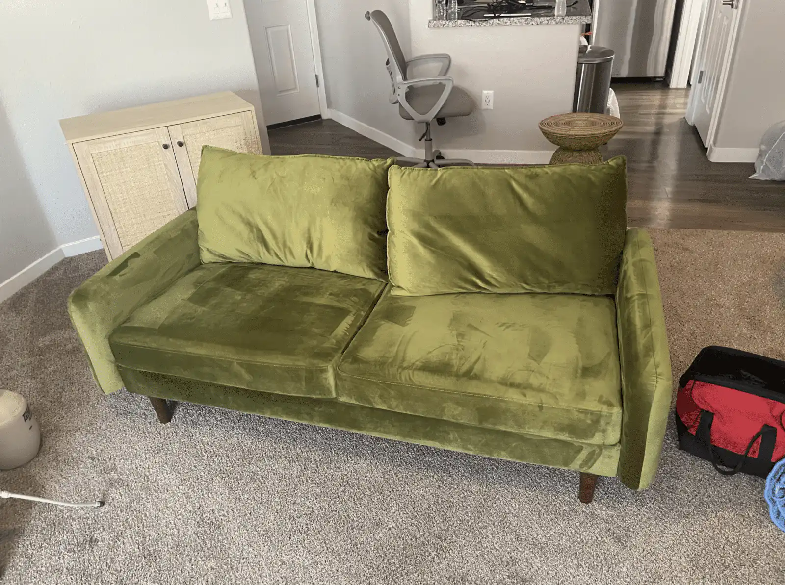 Before and after cleaning results