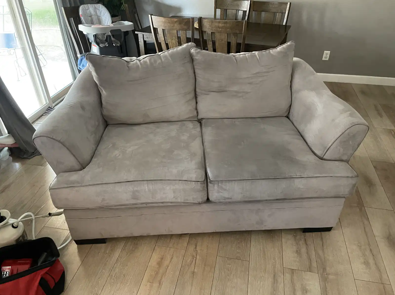 Before and after cleaning results