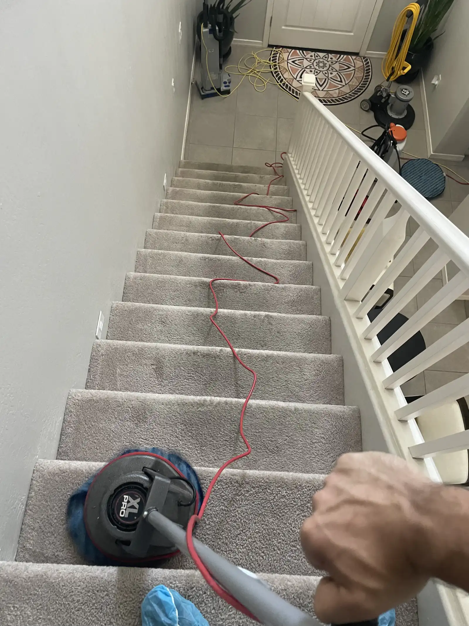 Before and after cleaning results