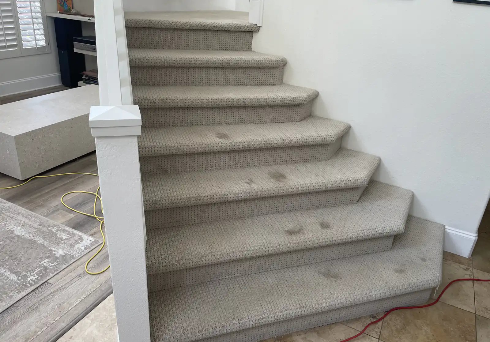 Before and after cleaning results