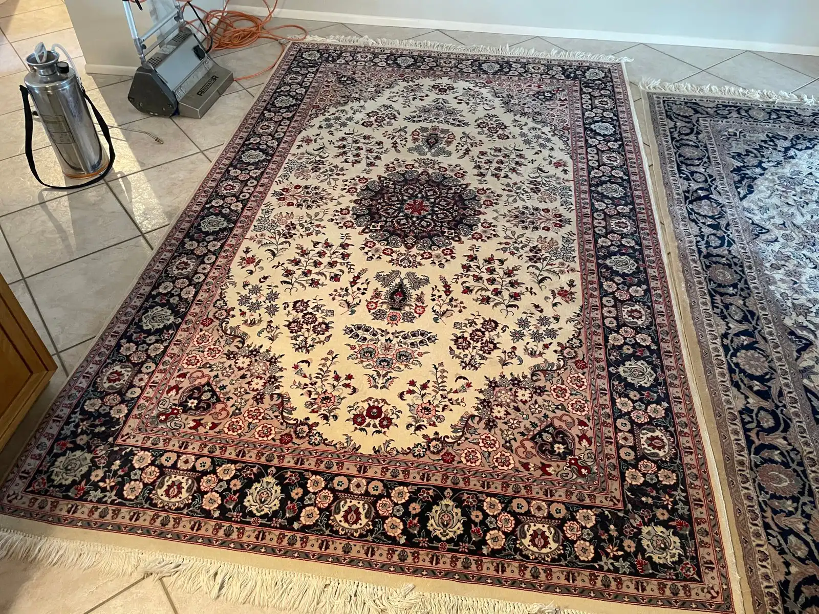 Before and after cleaning results