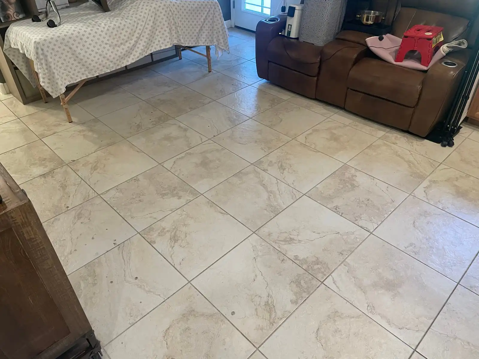Before and after cleaning results