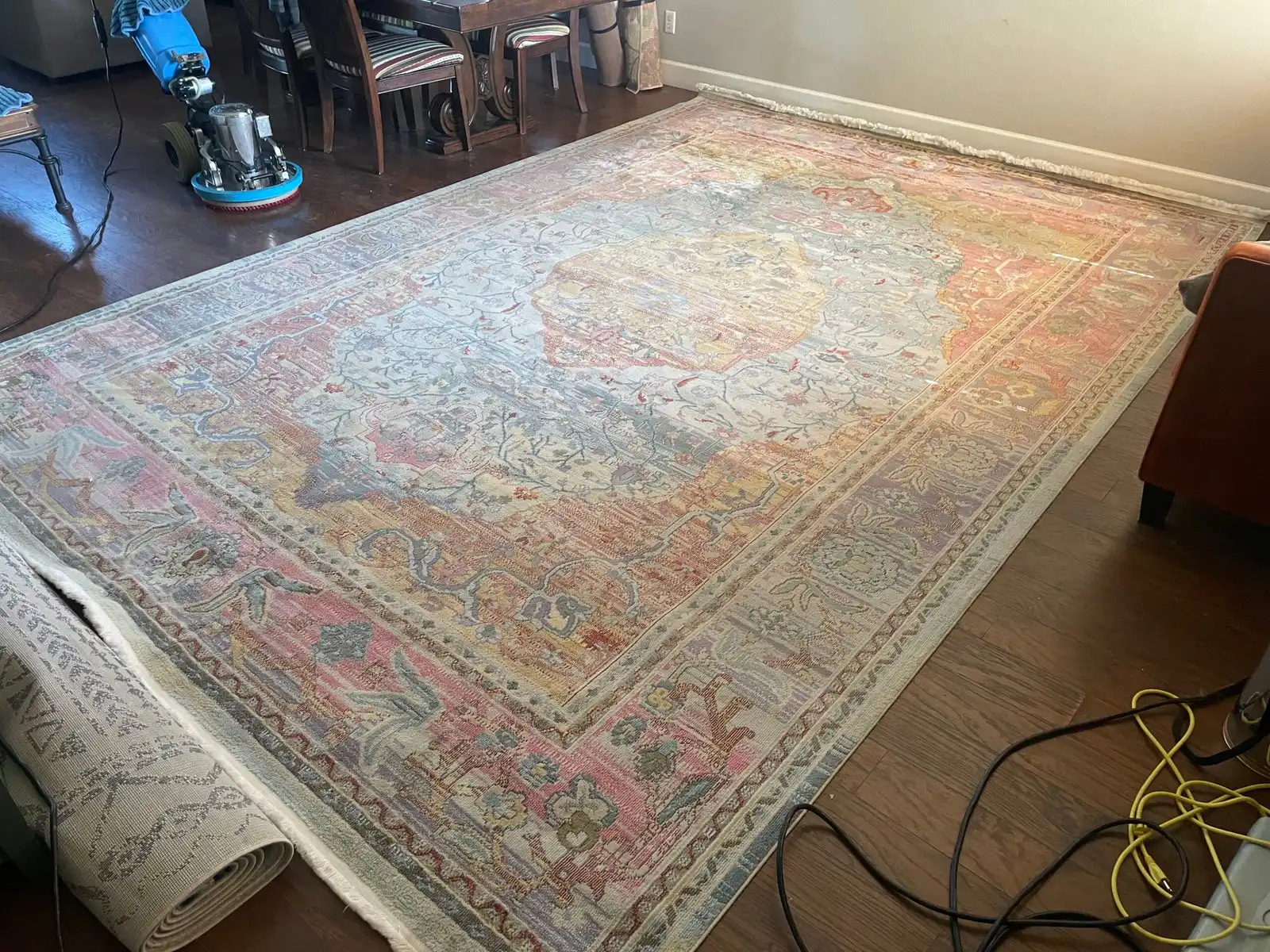 Before and after cleaning results