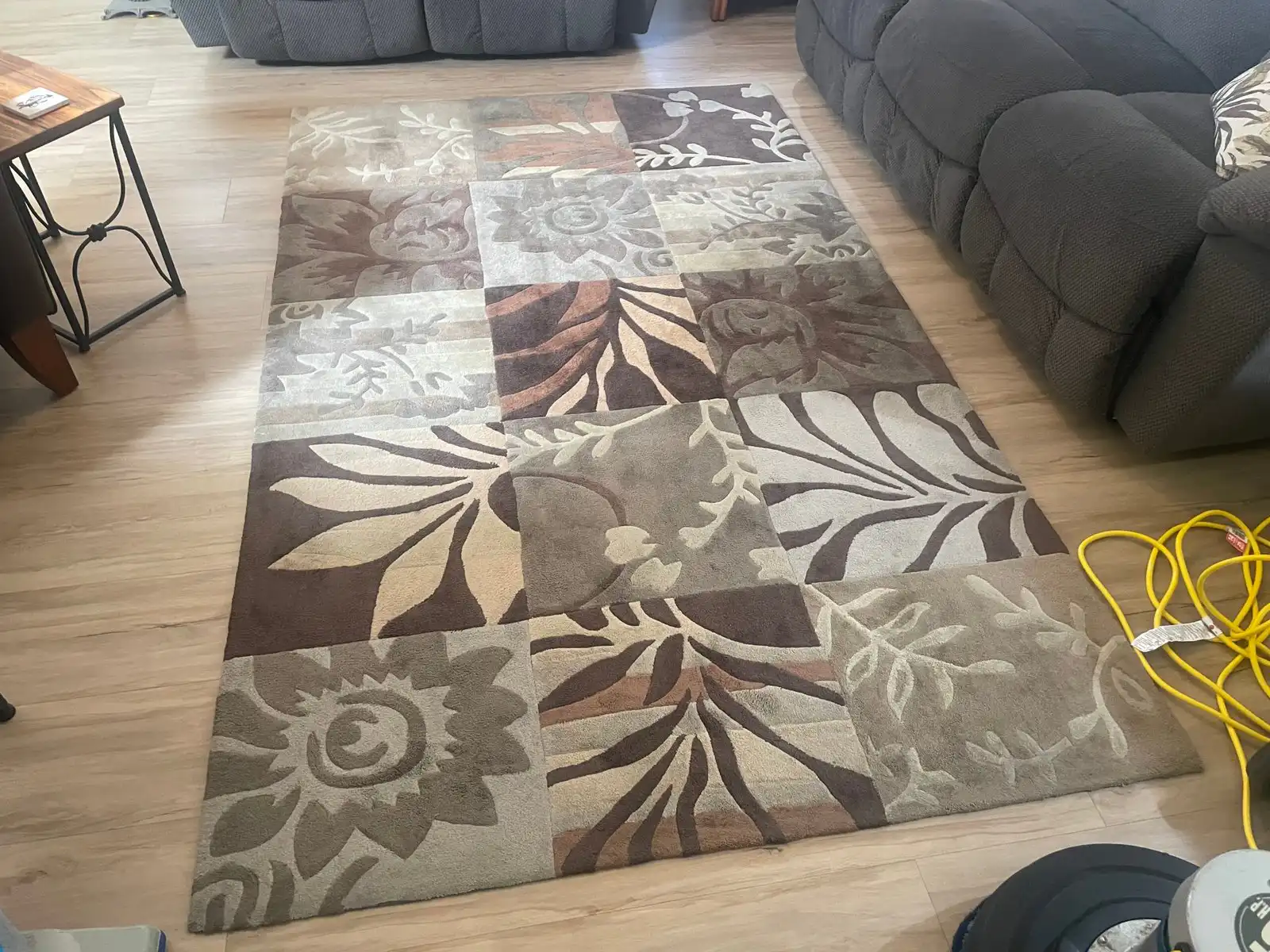 Before and after cleaning results