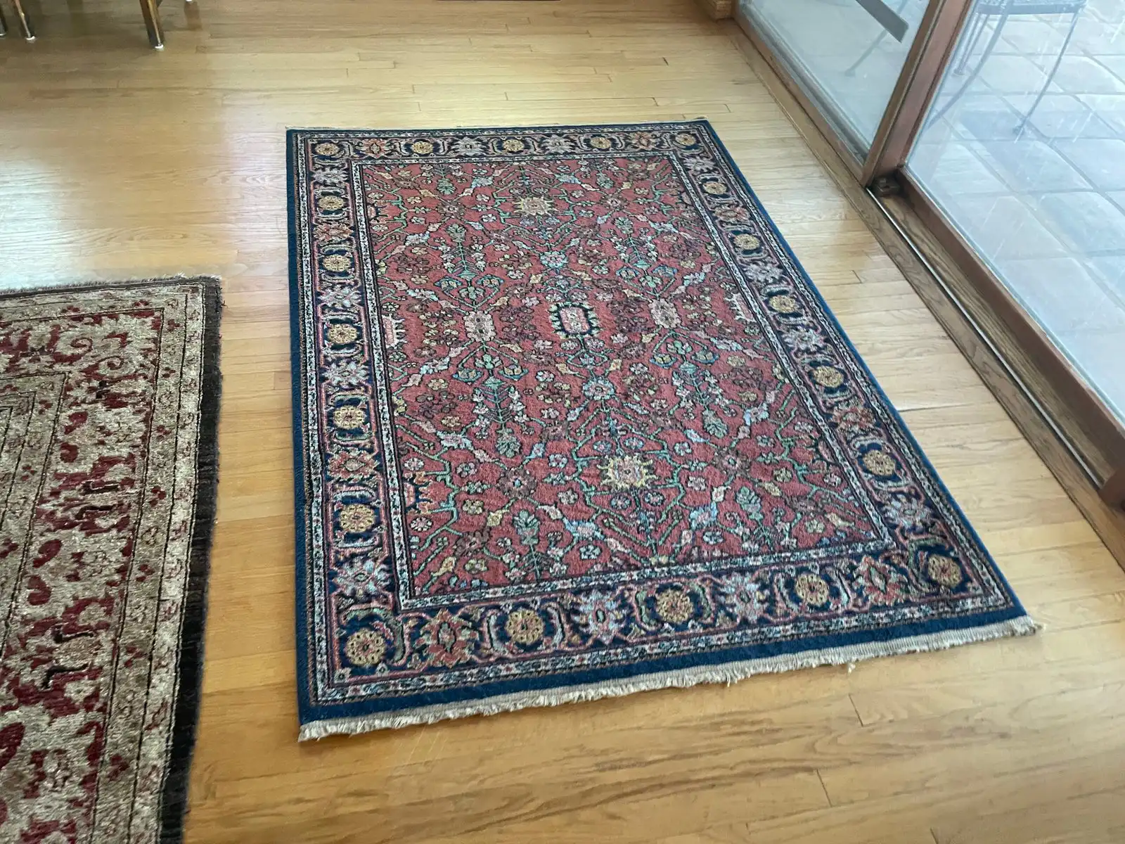 Before and after oriental rug cleaning results